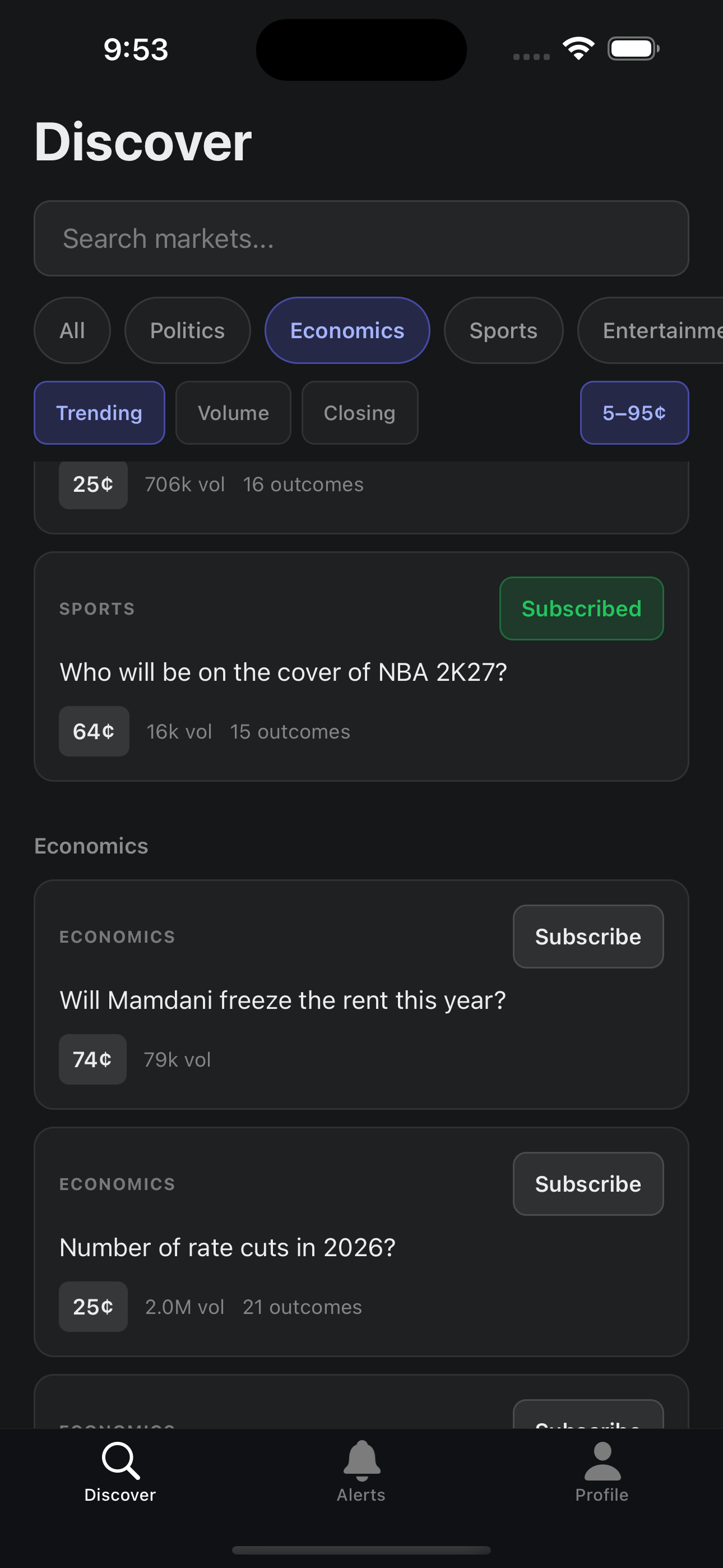 Signal Scout - Discover Kalshi prediction markets